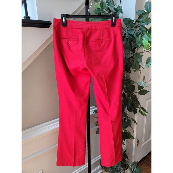 Express Columnist Pants Women's 2R Red Stretch Trousers Slim Fit Work Casual - Picture 4 of 12